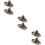 6 Pcs Window Hasp Hook Pedestal For Home Use 11