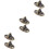 6 Pcs Window Hasp Hook Pedestal For Home Use 7