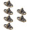 6 Pcs Window Hasp Hook Pedestal For Home Use 9