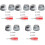 5 Sets Double-Row Roller Skating Toe Stops Brake Jam Plugs With Tools 5