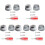 5 Sets Double-Row Roller Skating Toe Stops Brake Jam Plugs With Tools 4