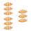 9Pcs Simulation Faux Bread PU Orange Lightweight for Restaurant Decor 10