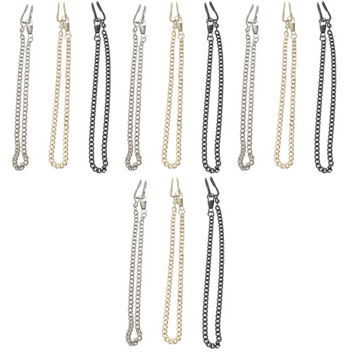 12 Pcs Pocket Watch Chain Iron Pants Decorative Chain Multi-Use 2