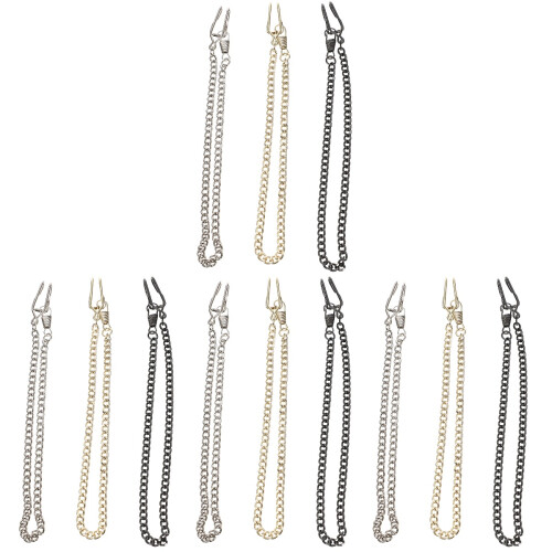 12 Pcs Pocket Watch Chain Iron Pants Decorative Chain Multi-Use 1