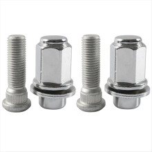 Set piulițe de prezoane cromate M12x1.50 pentru roți