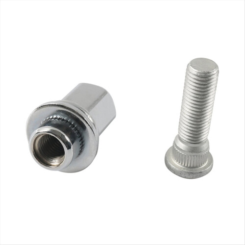 Set piulițe de prezoane cromate M12x1.50 pentru roți 2