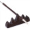 Calligraphy Brush Holder Wood Five-Finger Mountain Shape for Practice 2