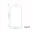 Acrylic Name Tag Arch Blank Wedding Decoration Seating Cards A 4