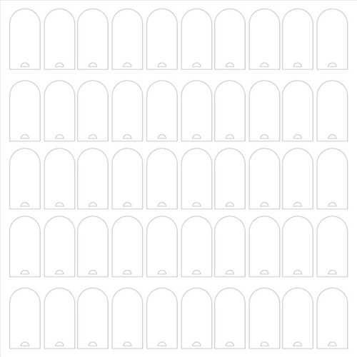 Acrylic Name Tag Arch Blank Wedding Decoration Seating Cards A 1