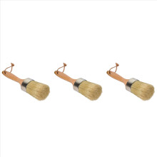Pensulă de vopsea cu cretă și ceară, mare, 2 în 1, cu peri naturali, instrument de pictat