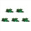 Decorazione Hahnenfedern - Verde 1