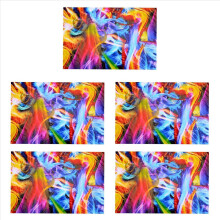 Rainbow Flames Hydrographic Film Water Transfer Printing 50X100cm