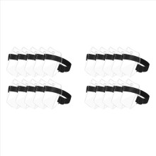 Porta credencial de brazo, brazalete, portatarjetas de identificación con hebilla de ajuste, 10 unidades
