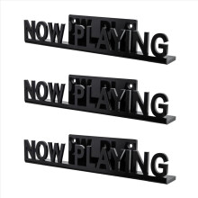Wall Mount CD Record Display Stand Black