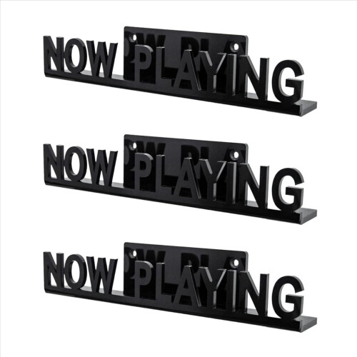 Wall Mount CD Record Display Stand Black