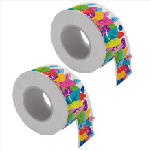 Borde para tablón de anuncios de 65,6 pies con hojas de colores, resistente al agua