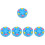 5Pcs Training Hockey Puck Roller Ice 7