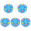 5Pcs Training Hockey Puck Roller Ice 4