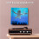 Wall Mount CD Record Display Stand Black 3