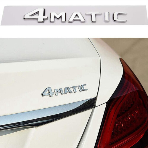 Silverfärgad auto bagagedörr stötfångare emblem dekal för 2