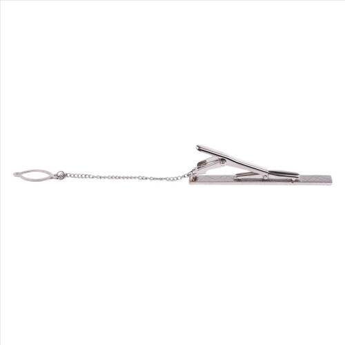 Herre slipsenåle i rustfrit stål, 6 cm, standard, med nåle 2
