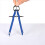 Geometry Set with Lock, Math and Precision Compass, Metal(blue) 4