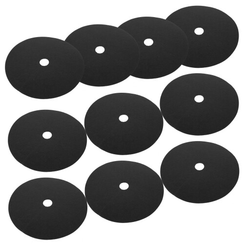 40 Pcs Nonwovens Tree Mulch Rings Protector Mats Round Plant Covers 2