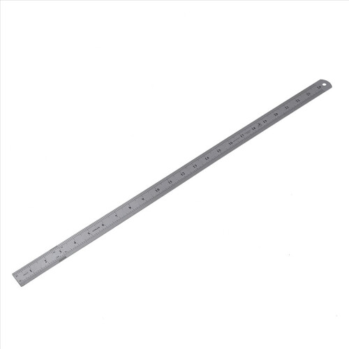 60 cm rustfri metalmålelineal 1