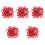500 Pcs Push Round Ball Head Map Tacks With Stainless Point Red 3