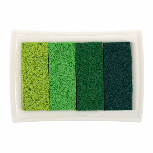Inkpad Craft Multi Gradient Green 4 x Χρώματα Σφραγίδα Μελανιού με βάση το λάδι 1