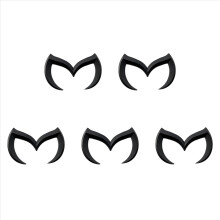 Sort M Logo Emblem Badge Klistermærke til alle bilmodeller