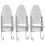 3 Pcs Portable Ironing Board Wall Mounted Storage Shelf 9