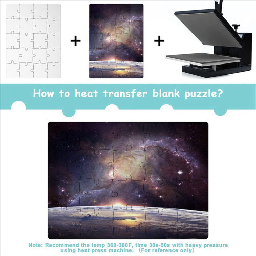 Prázdne puzzle pre sublimačnú termotlač A5 2
