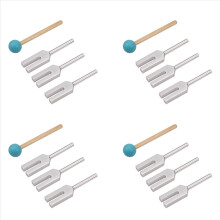 4 stk./sæt aluminiumslegering krystal stemmegaffel 4096Hz/4160Hz/4225Hz