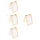 4Pcs Wooden Paper Making Frame Mold Screen Mesh Tool 5