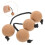 4 Pairs Shaker Rhythm Ball Kashaka Hand Percussion Instrument 11