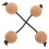 4 Pairs Shaker Rhythm Ball Kashaka Hand Percussion Instrument 2