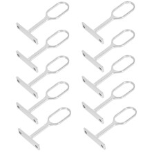 20 Pcs Curtain Rod Holders Metal Bracket Support Tube Zinc Alloy