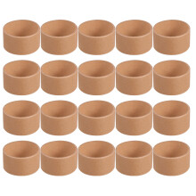 Set Of 2 Small Cardboard Rolls For Craft Brown Paper Tubes Round