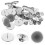 60 Sets Blank Pins Diy Button Badge Craft Decoration 10