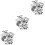 60 Sets Blank Pins Diy Button Badge Craft Decoration 5