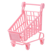 3 Pcs Mini Shopping Cart Trolley Desktop Storage Basket Photo Props S