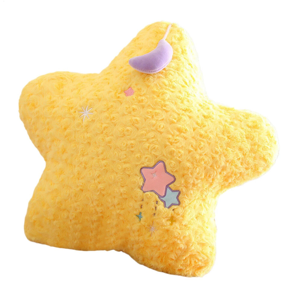 Star Pillow Star Moon Nursery Pillow 19.69X1.97 In Bedside Decorative Cushion, Toddler Room Decor, Nursery Pad Yellow
