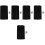 5 Sets Adhesive Bar Strips Decorative Felt Wall Bulletin Boards 6