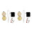 2 Sets Chakra Stones Natural Crystal For Meditation Assorted Color 8