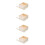 4Pcs Unfinished Wooden Storage Box With Clear Lid 10