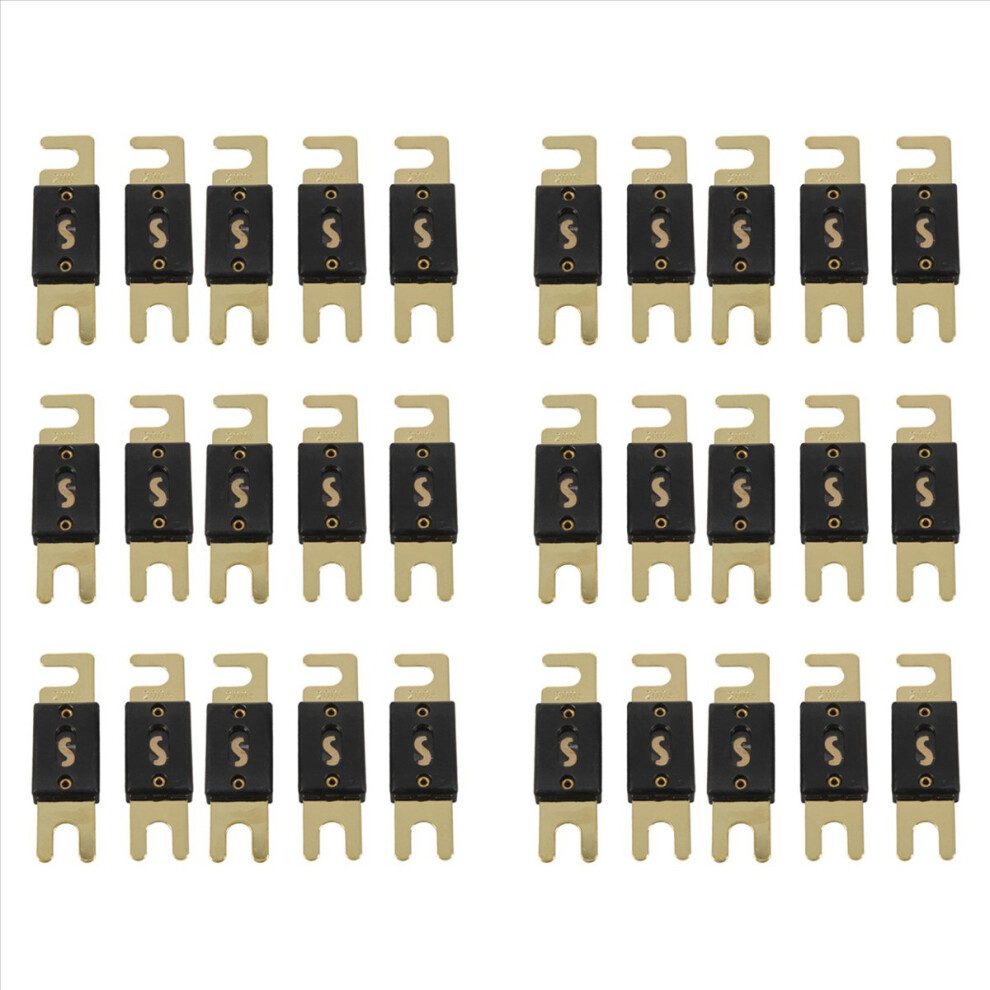 Anl100-5 200 Amp 200A Anl Fuse 5 Pack Black/Gold 4851431283885