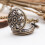 Moda Vintage Bronce cuarzo reloj de bolsillo Collar pendiente () 3