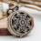 Moda Vintage Bronce cuarzo reloj de bolsillo Collar pendiente () 2