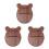 3Pcs 8 Key Kalimba Bottom Plate Solid Wood Base Replacement 10